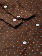 Jainish Brown Men s Cotton Printed Formal Shirts ( SF 716Coffee ) For Cheap