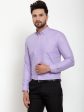 Jainish Purple Men s Cotton Solid Button Down Formal Shirts ( SF 713Light-Purple ) Online Sale