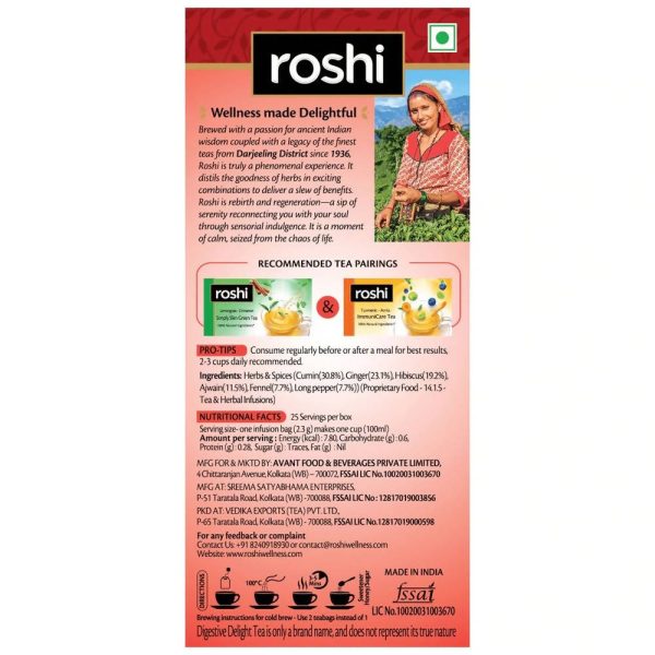 Roshi Ginger - Hibiscus Digestive Delight Tea Sale