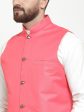 Jompers Men Beautiful Solid Kurta Pajama with Solid Waistcoat Online Sale