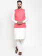 Jompers Men Beautiful Solid Kurta Pajama with Solid Waistcoat Online Sale