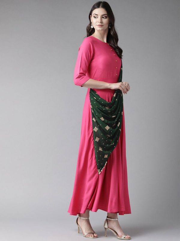 Ahalyaa Dark Pink Women s Gown For Sale