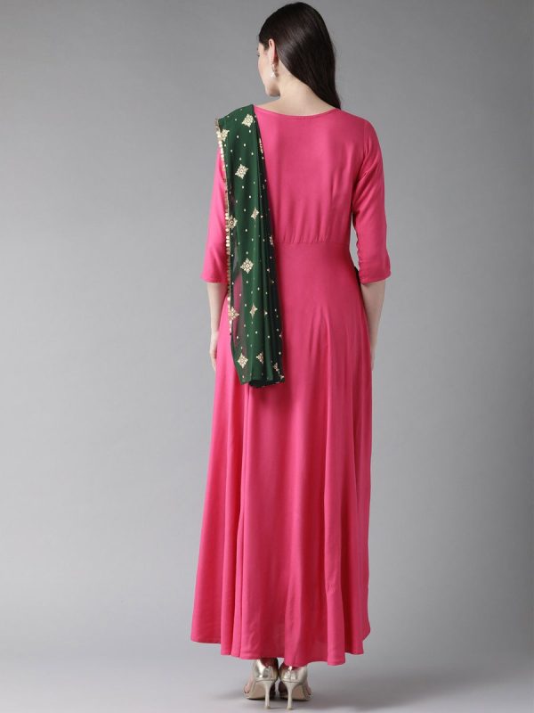 Ahalyaa Dark Pink Women s Gown For Sale