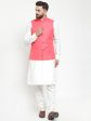 Jompers Men Beautiful Solid Kurta Pajama with Solid Waistcoat Online Sale