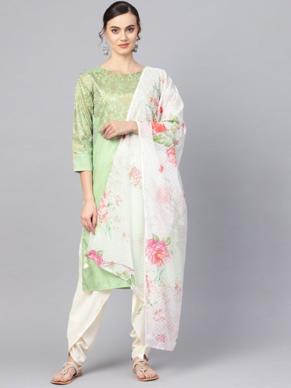 Ahalyaa Printed Straight Kurta Set Online Hot Sale