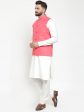 Jompers Men Beautiful Solid Kurta Pajama with Solid Waistcoat Online Sale