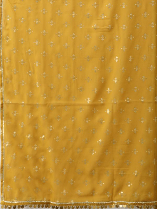 Ahalyaa Mustard Suit Set For Discount