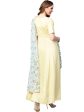 Ahalyaa Draped Dupatta A line Dress Online Hot Sale