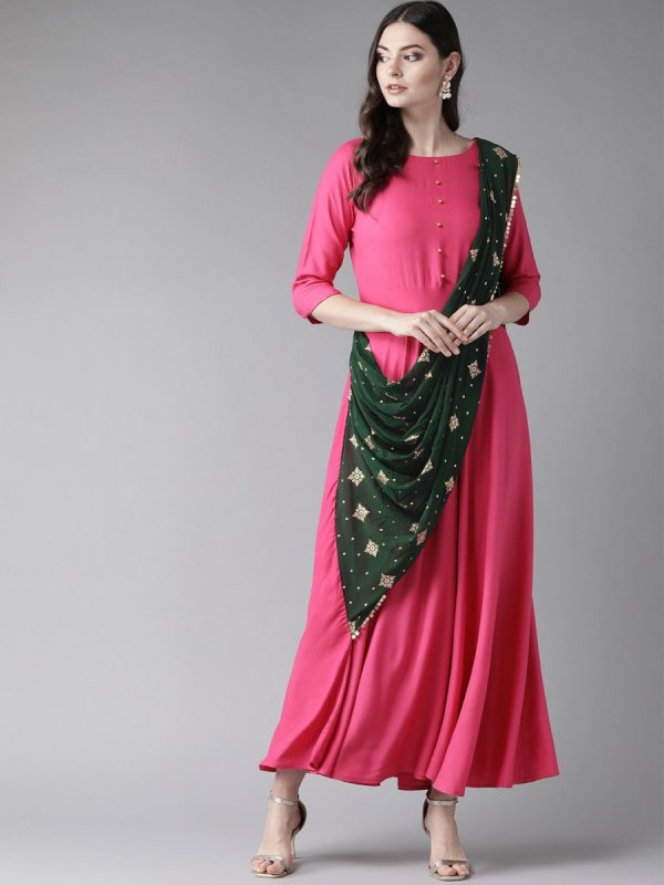 Ahalyaa Dark Pink Women s Gown For Sale