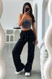 Beckham Wide Leg Pants - Black Hot on Sale